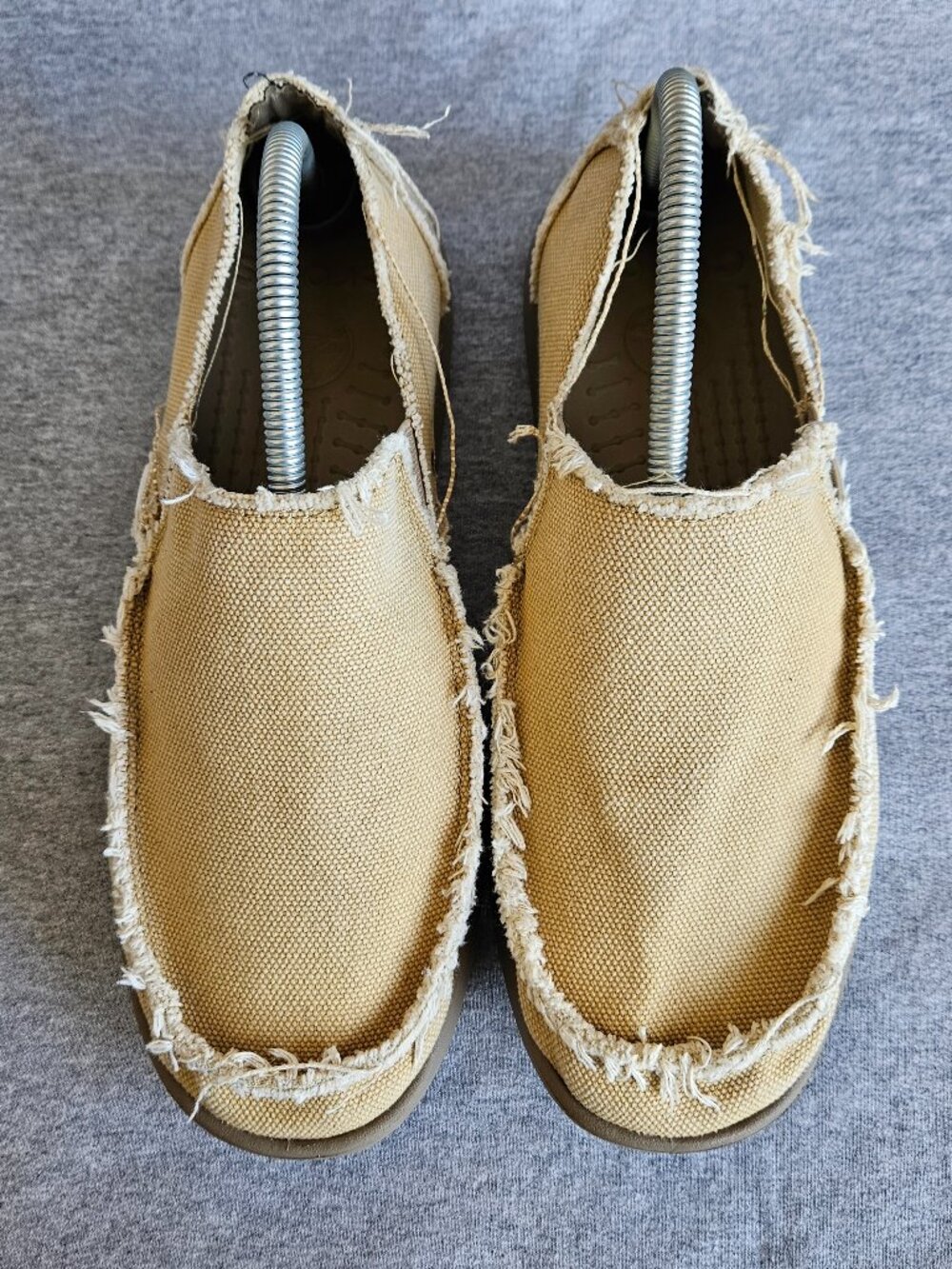 Crocs Men's Santa Cruz Slip-on Canvas Loafer Shoe's in Desert Sage Size 10 Comfy